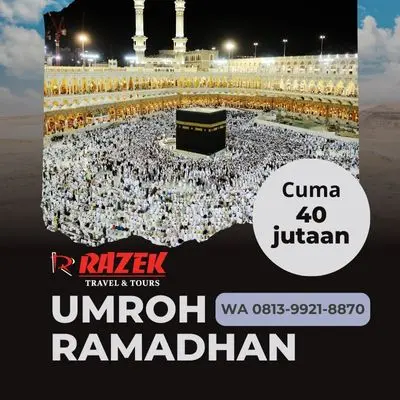 Biaya Umroh 10 Hari Terakhir Ramadhan Harga Promo Tanah Abang Jakarta Pusat Razek Travel